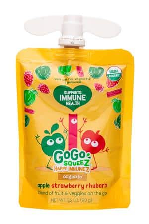 GoGo SqueeZ: GoGoSqueez-3oz-2022-HappyImmunez-AppleStrawbRhubarb-1