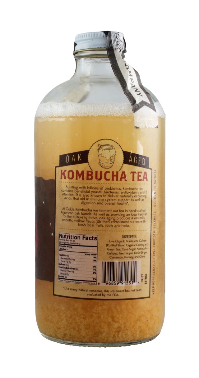 Golda Kombucha: Golda AppleGinger Facts