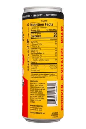 Golden Tiger: GoldenTiger-12oz-2024-TurmericLemonde-Hibiscus-Facts