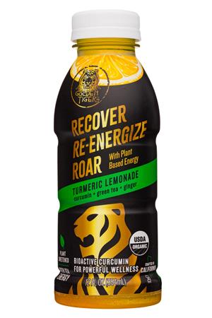 Golden Tiger: GoldenTiger-12oz-2020-TurmericLemonade-ReEnergize-Front