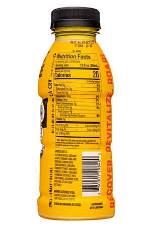 Golden Tiger: GoldenTiger-12oz-2022-TurmericLemonade-Original-Facts