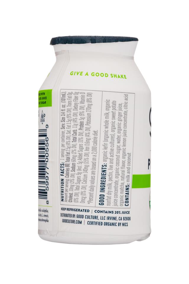 Good Culture: GoodCulture-3oz-WellnessProbiotic-GutShot-ChaiMatcha-Facts