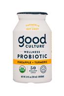 Good Culture: GoodCulture-3oz-WellnessProbiotic-GutShot-PineappleTurmeric-Front