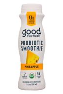 Good Culture: GoodCulture-7oz-2020-ProbioticSmoothie-Pineapple-Front