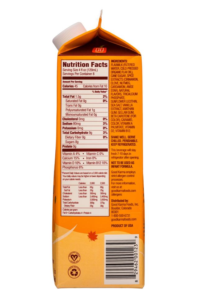 Good Karma: GoodKarma-32oz-Nog-PumpkinSpice-Facts
