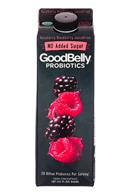 GoodBelly: GoodBelly-32oz-ProbioticsNoAddedSugar-RaspBlack-Front