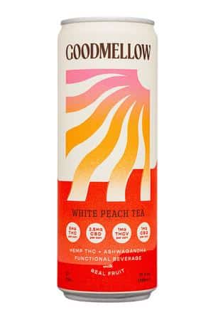 Goodmellow: Goodmellow-12oz-2025-THC-WhitePeachTea-Front