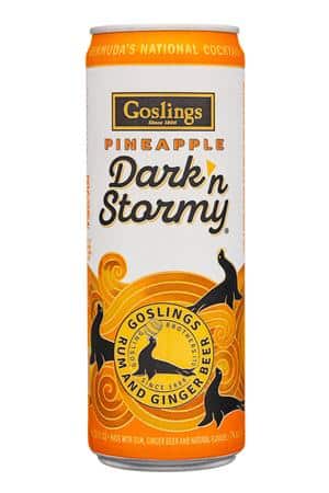 Gosling's Ginger Beer: Goslings-12oz-2023-DarkStormy-Pineapple