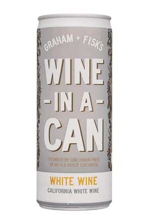 Graham + Fisk's: GrahamAndFisks-11oz-2022-WineInACan-WhiteWine