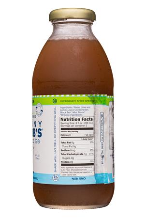 Granny Squibb's: GrannySquibbs-16oz-2020-UnsweetTea-MojitoLime-Facts