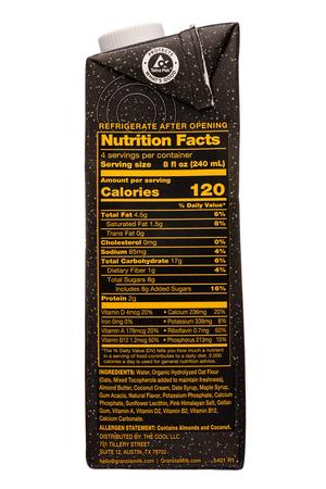 Granola Milk: GranolaMilk-32oz-2022-Toasted-VanillaAlmond-Facts