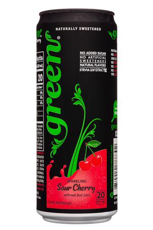 Green Cola: GreenCola-11oz-2022-Sparkling-SourCherry-Front