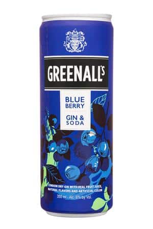 Greenall's: Greenalls-355ml-2022-GinSoda-BlueBerry