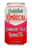 Greenbelt Craft Kombucha: Greenbelt-12oz-Kombucha-StrawbFields-Rooibos-Front