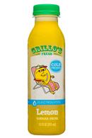Grillo's Pickle: Grillos-12oz-2020-VinegarDrink-Lemon-Front