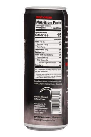 Grim Reaper Coffee Co: GrimReaperCoffeeCo-12oz-2024-ColdBrew-Facts