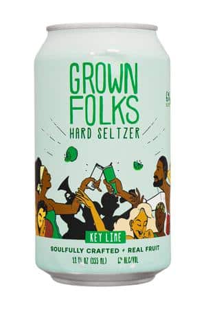 Grown Folks: GrownFolks-12oz-2024-HardSeltz-KeyLime