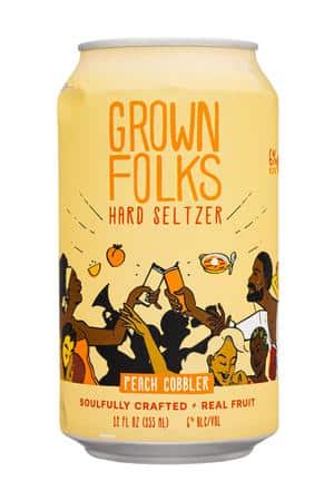 Grown Folks: GrownFolks-12oz-2024-HardSeltz-PeachCobbler