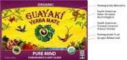 Guayakí Yerba Mate Organic Energy Drink: label legend