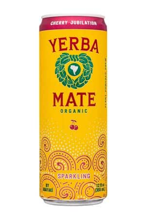 Guayaki Sparkling Yerba Mate: Guayaki-12oz-2025-YerbaMate-CherryJubilation-Front