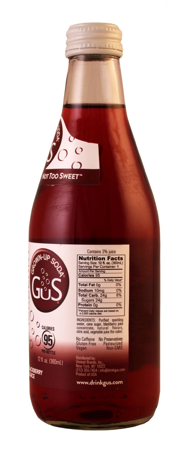 GuS (Grown-Up Soda): Gus DryBlack Facts