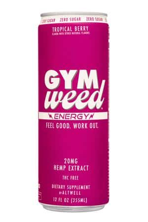 Gym Weed: GymWeed-12oz-2022-Energy-TropicalBerry-Front