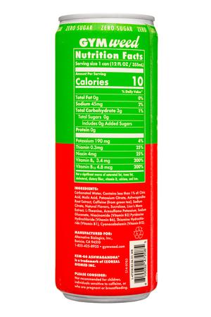 Gym Weed: GymWeed-12oz-2023-EnergyAdaptogens-Watermelon-Facts