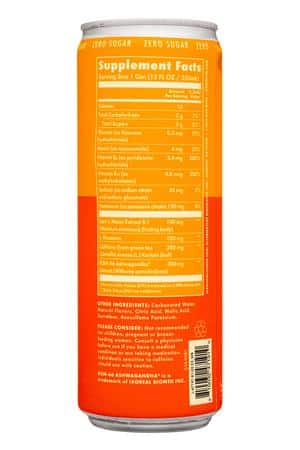 Gym Weed: GymWeed-12oz-2023-EnergyAdaptogens-Tangerine-Facts