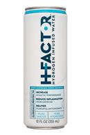 H Factor Water: HFactor-12ozCan-HydrogenWater-Front