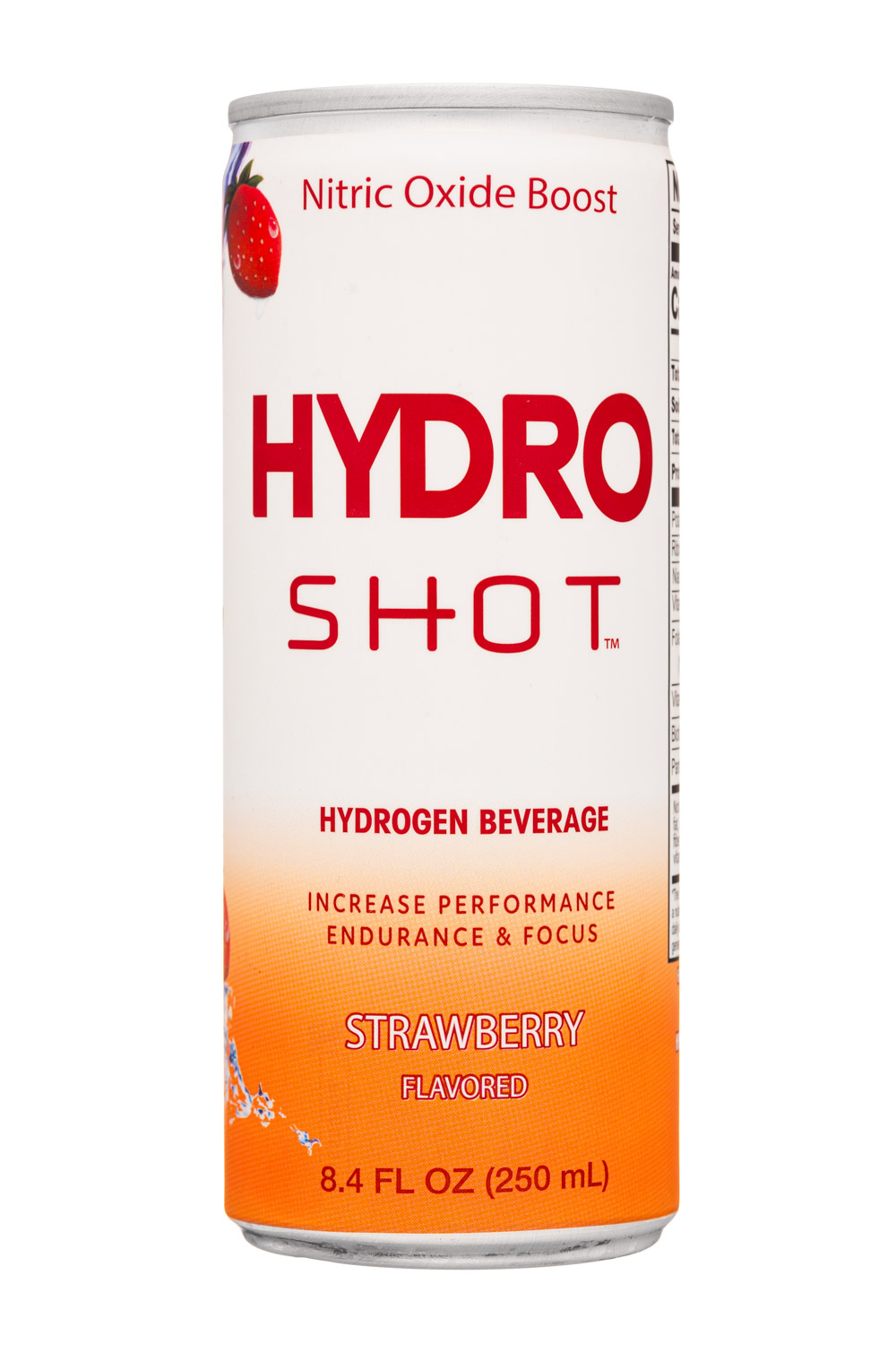 H2 Beverages: HydroShot-8oz-2022-HydroBev-Strawb-Front