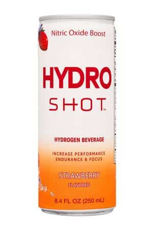 H2 Beverages: HydroShot-8oz-2022-HydroBev-Strawb-Front