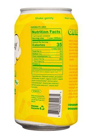 Halfday Tea Tonic: HalfDay-12oz-2021-TeaTonic-LemonBlack-Facts