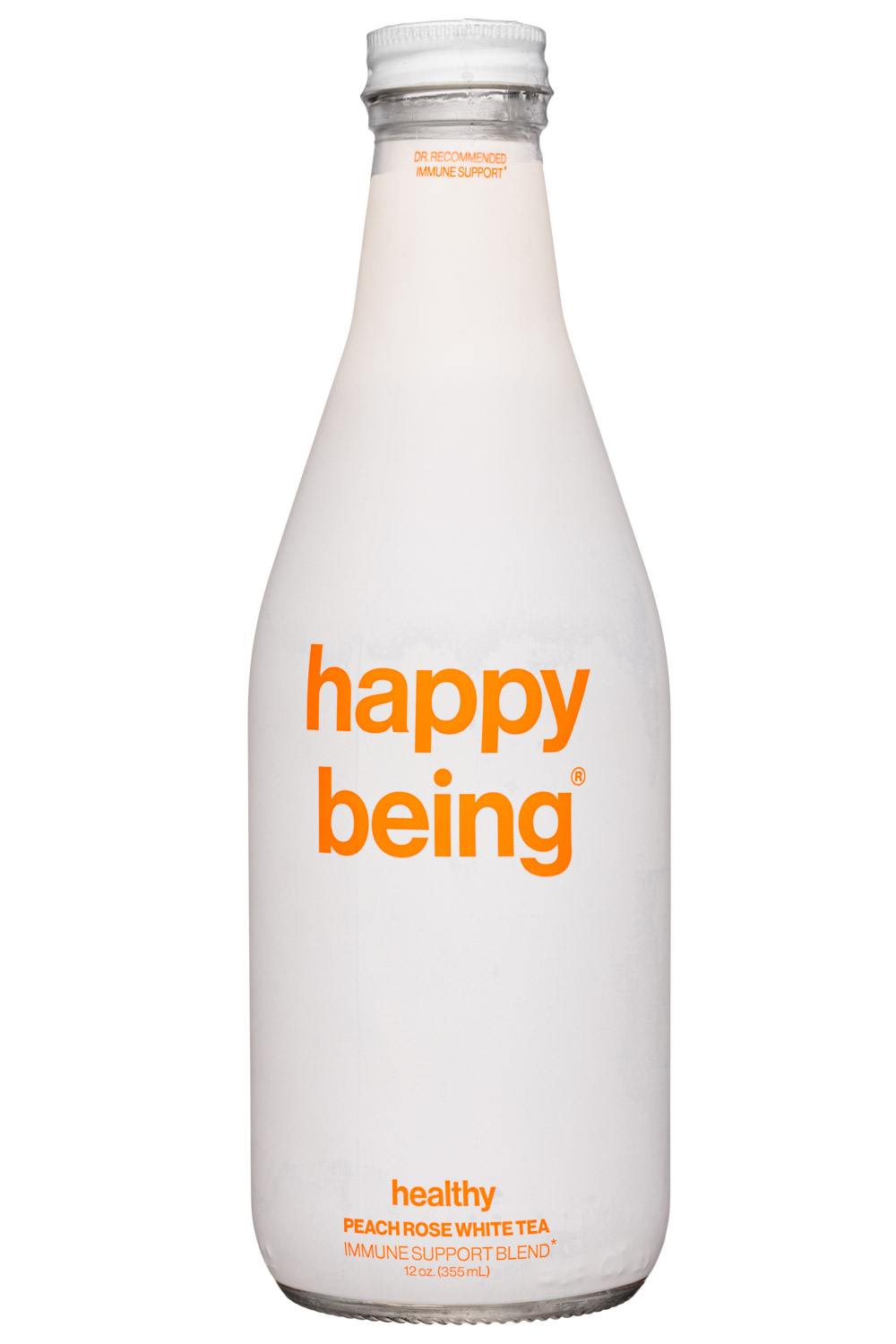 Happy Being: BeingHappy-12oz-2021-WhiteTea-PeachRose-Front