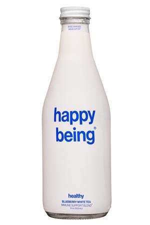 Happy Being: BeingHappy-12oz-2021-WhiteTea-Blueb-Front