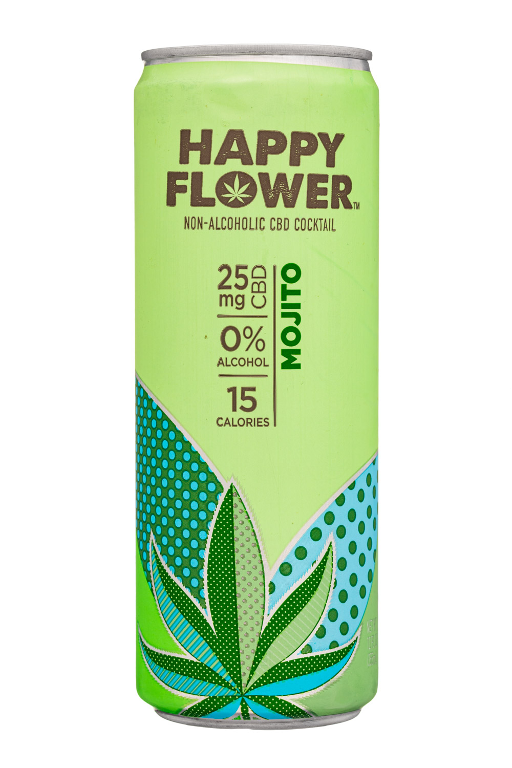 Happy Flower: HappyFlower-12oz-2024-CBDCocktail-Mojito-Front