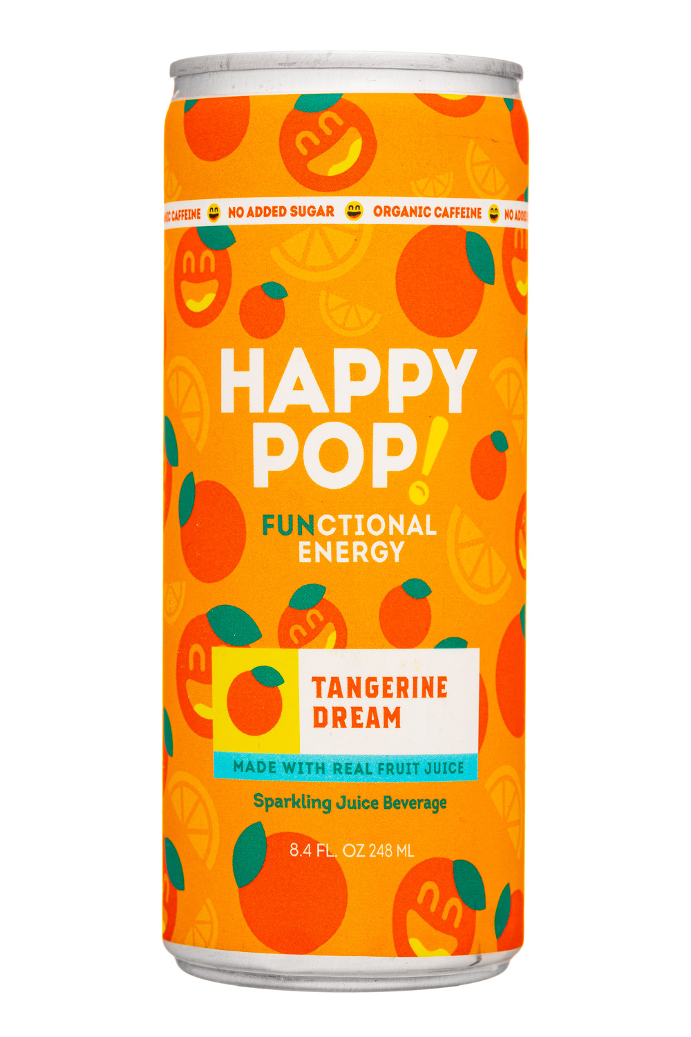 Happy Pop!: HappyPop-8oz-2023-FunctEnergy-TangerineDream-Front
