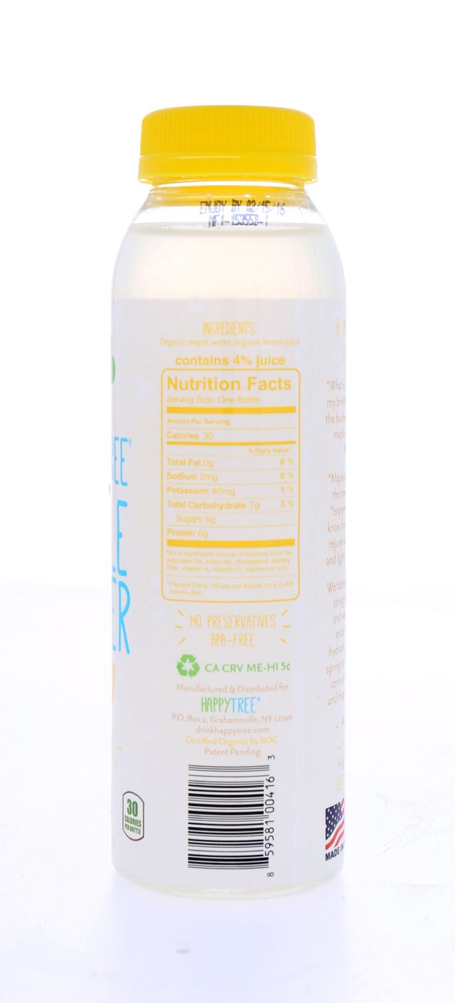 Happy Tree Maple Water: HappyTree LemonSM Facts