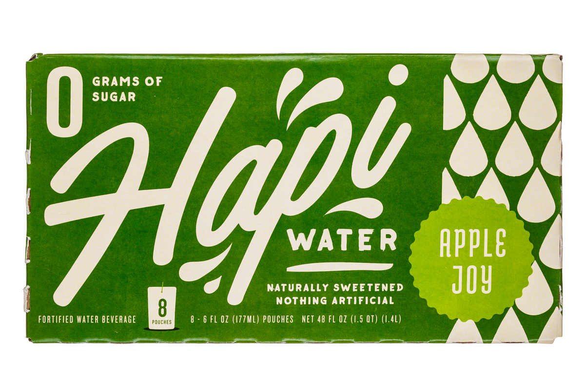 Hapi Water: Hapi-8Pouch-Water-AppleJoy-Front