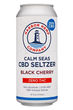 Harbor Hemp Company: HarborHemp-16oz-2020-CBDSeltzer-BlkCherry-Front
