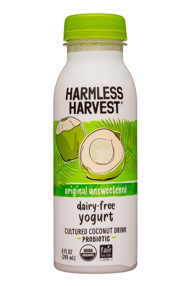 Harmless Harvest Dairy-Free Yogurt: HarmlessHarvest-8oz-DFYogurt20-Unsweet2020-Front