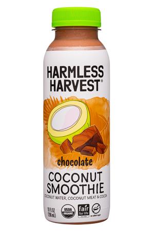 Harmless Harvest: HarmlessHarvest-10oz-2021-CoconutSmoothie-Choc-Front