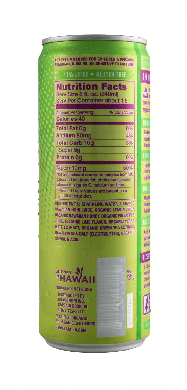 Hawaiian OLA: Noni LemonLime Facts