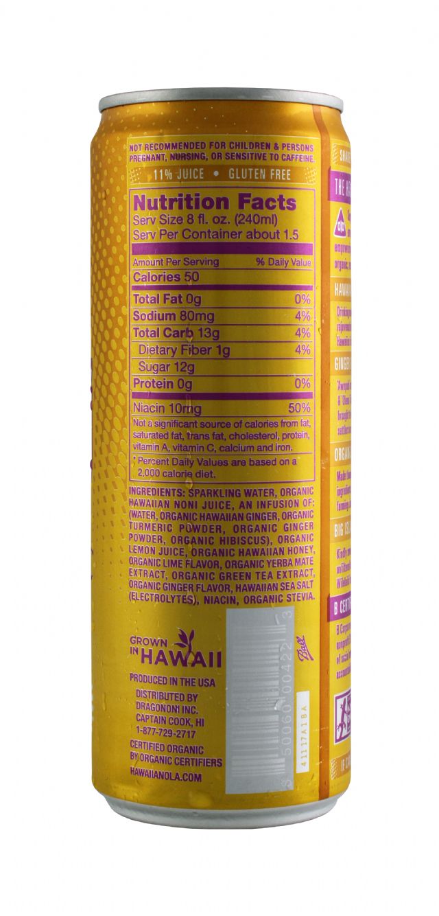 Hawaiian OLA: Noni GingerTurmeric Facts