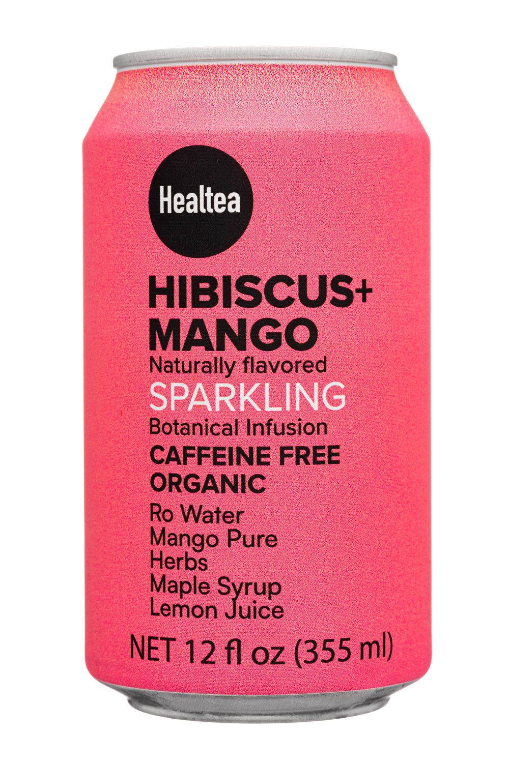 Healtea: Healtea-12oz-2024-Sparkling-HibiscusMango-Front