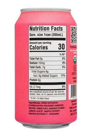 Healtea: Healtea-12oz-2024-Sparkling-HibiscusMango-Facts