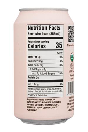Healtea: Healtea-12oz-2024-Sparkling-GingerCham-Facts