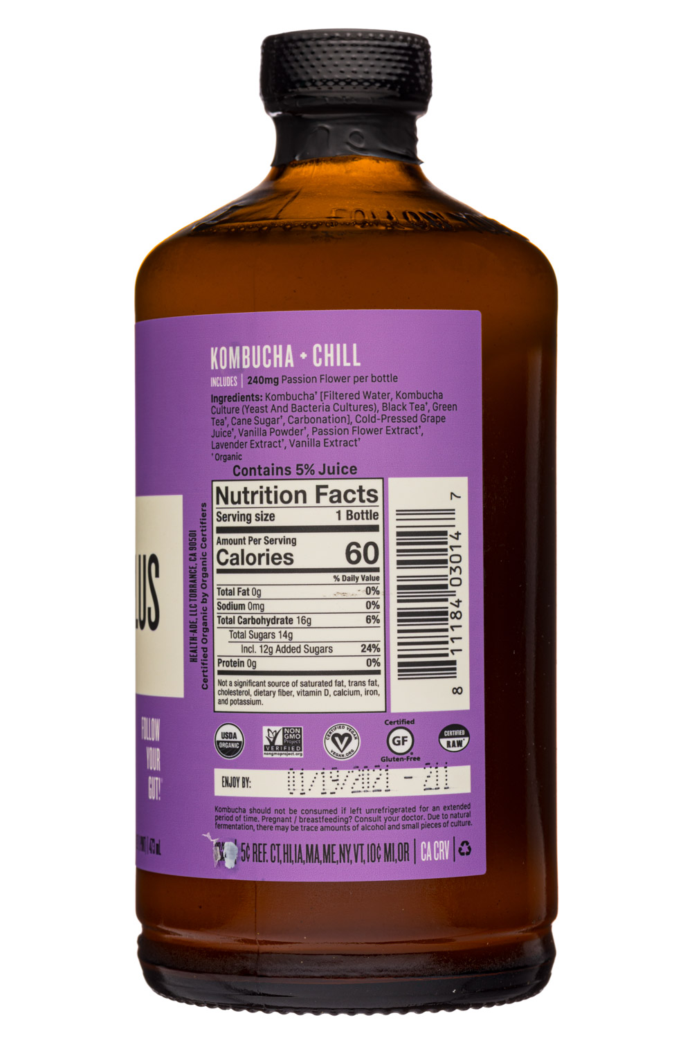 Health-Ade: HealthAde-12oz-2020-Plus-Chill-Facts