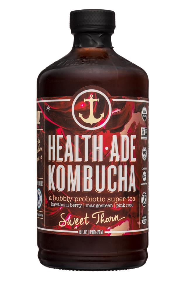 Health-Ade: HealthAde-16oz-Kombucha-SweetThorn-Front