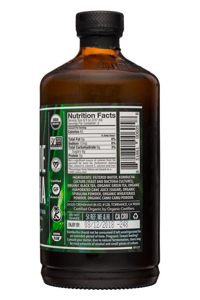 Health-Ade: HealthAde-16oz-Kombucha-PowerGreens-Facts