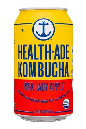 Health-Ade: HealthAde-12oz-2023-Kombucha-PinkApple-Front